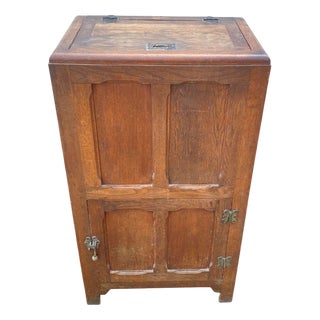 Fridge Cooler Bar in Oak, 1930s For Sale