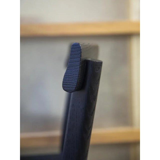 Black Galta Chairs in Black Oak by Kann Design, Set of 6 For Sale - Image 8 of 11