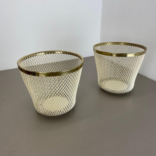 Flower Pots attributed to Mathieu Matégot, France, 1950, Set of 2 For Sale - Image 4 of 18