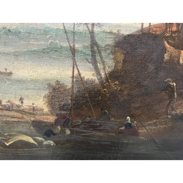 Seascape and Mountain Landscape, 19th Century, Oil on Canvas, Framed For Sale - Image 7 of 16
