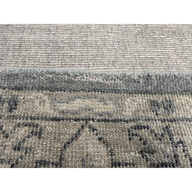 Rh Allegra Wool Rug – 8x10 Silver / Sand | Hand-Knotted | Oushak-Inspired Design For Sale - Image 10 of 18