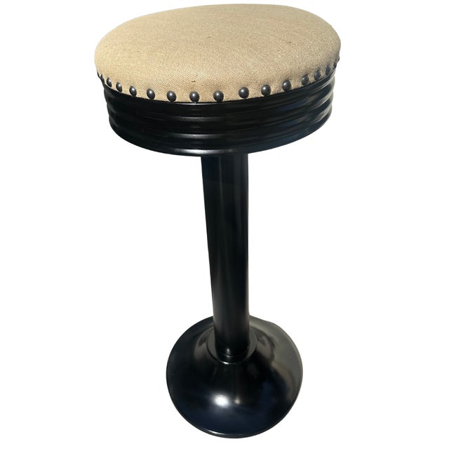 Mid 20th Century Mid 20th Century Art Deco Belgian Barstools - Set of 6 For Sale - Image 5 of 12