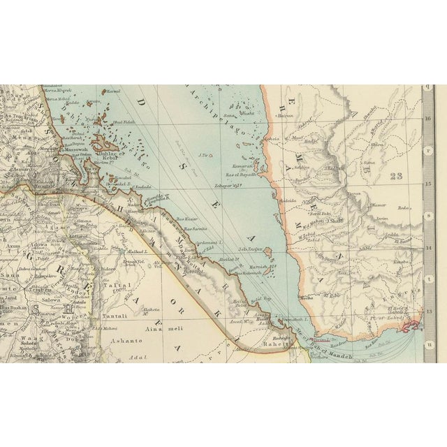 Map of Abyssinia and Upper Nubia, 1903 For Sale - Image 4 of 10