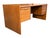 1960s Scandinavian Modern Teak Executive Desk With Floating Pedestal Design For Sale - Image 4 of 17