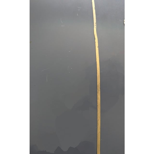 Mid-Century Modern Vintage 14k Gold Plated Herringbone Chain, 18" For Sale - Image 3 of 3