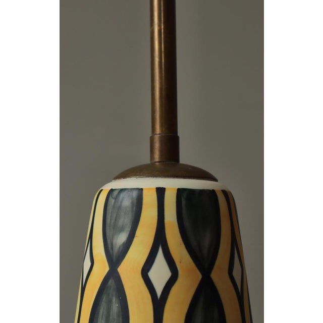 Blue Large Ceramic Floor Lamp by Rigmor Nielsen, 1960s For Sale - Image 8 of 16