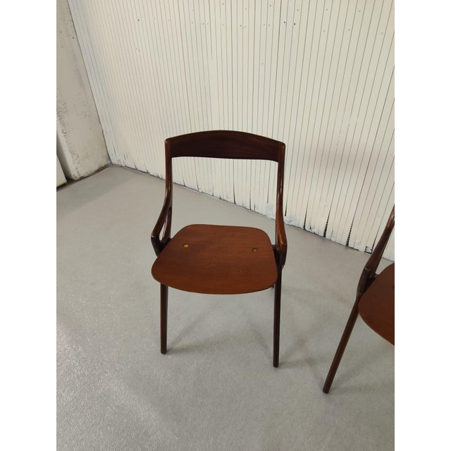 1950s Vintage Wooden Table Chair, 1950 For Sale - Image 5 of 9