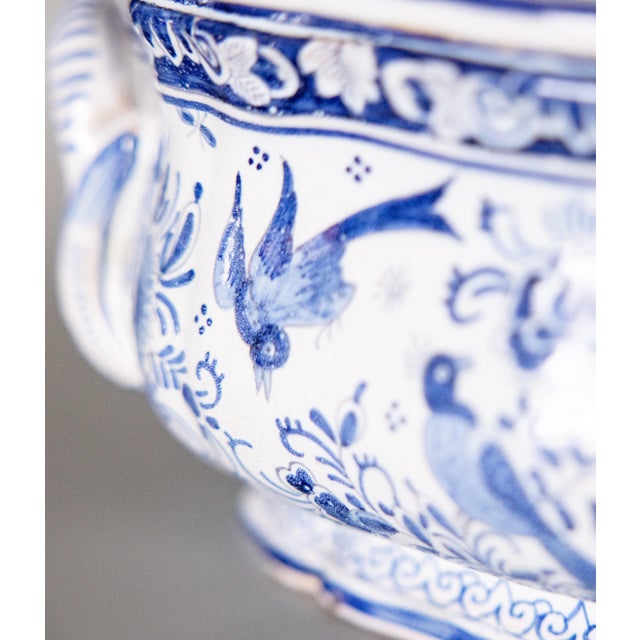 18th Century Antique Dutch Delft Faience Lidded Tureen For Sale - Image 10 of 13