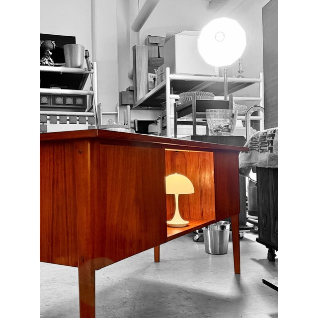 Danish Freestanding Executive Desk For Sale - Image 6 of 13