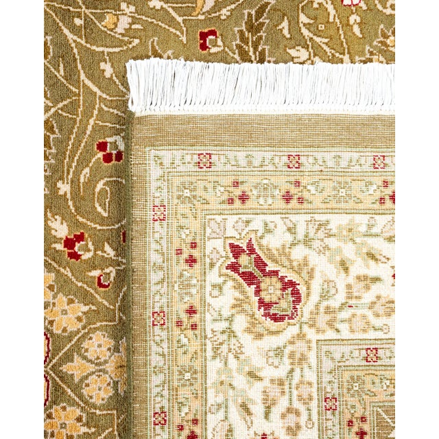 2000 - 2009 Mogul, One-of-a-Kind Hand-Knotted Area Rug - Brown, 4' 8" x 7' 0" For Sale - Image 5 of 8