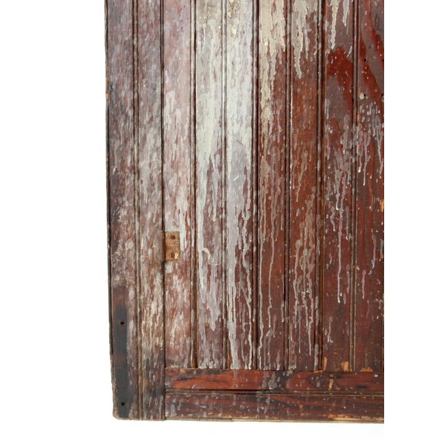 Wood Antique Primitive Cabinet Cupboard For Sale - Image 7 of 18