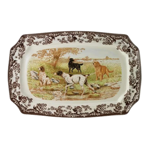 Spode "Woodland" Hunting Dogs Rectangular Platter