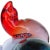 Mid 20th Century Vintage Murano Seguso Vetri d'Arte Sommerso Red Aqua Blue Purple Italian Art Glass Mom Baby Seals Sculpture For Sale - Image 5 of 11