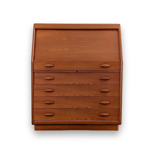 Mid-Century Danish Secretary Desk in Teak from Dyrlund For Sale - Image 13 of 13