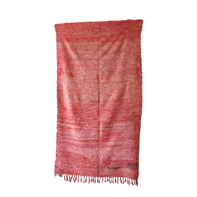 Pink Moroccan Rug - 4'11" X 9'0" Ft For Sale In Cleveland - Image 6 of 6