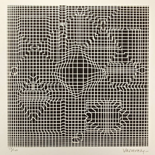 Victor Vasarely Lithograph. Limited Edition Lithograph n 32 / 500- Numbers signed in pencil. Editor : S.P.A.D.E.M. Paris....