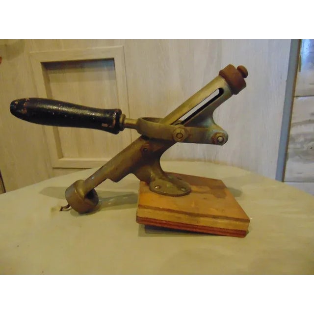 Black Art Deco Table Corkscrew for Bottles, 1940s For Sale - Image 8 of 8