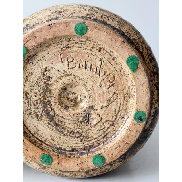 Vintage 1970s Handmade Studio Pottery Lidded Jar For Sale - Image 15 of 15