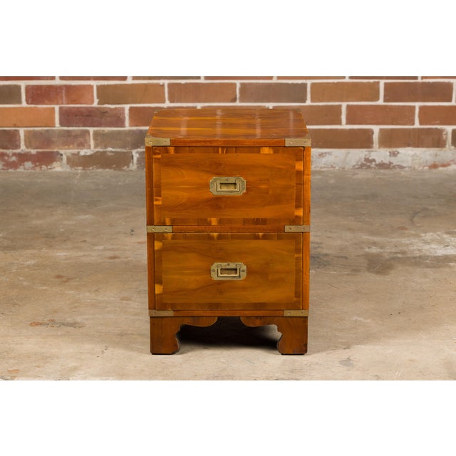 19th Century English 19th Century Bissitt & Brunton LTD Campaign Chest with Two Drawers For Sale - Image 5 of 12