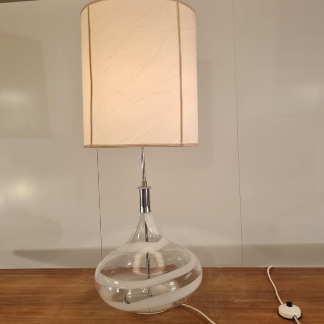 Handblown Glass Table Lamp from Doria Leuchten, 1970s For Sale - Image 6 of 14