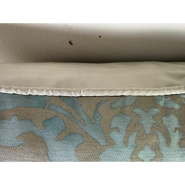 Early 21st Century Pair of Aquamarine Fortuny Pillows For Sale - Image 5 of 5