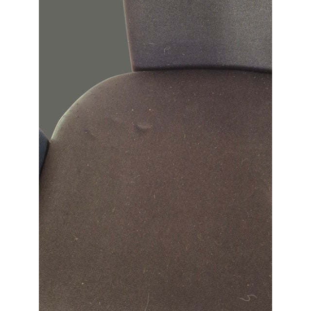 Late 20th Century Vintage Mid-Century Modern Pair Attributed Pierre Cardin Black Chairs For Sale - Image 5 of 9