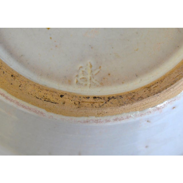 Mid-20th Century Studio Piece Pottery Light Green Beige Brown Vase Vessel For Sale - Image 10 of 12