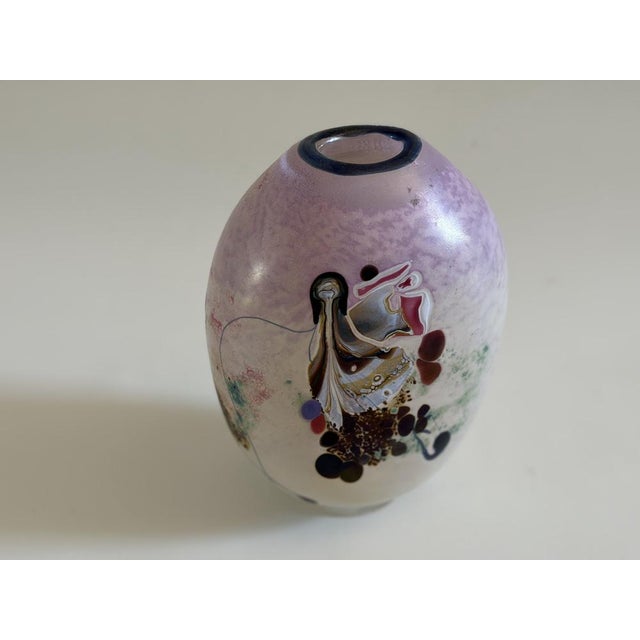 Studio Glass Vase by Robert Pierini, 1987, in Flawless conditions. Designed 1980 to 1989