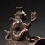 Bronze Late 19th Century Gilt Bronze Monkey on Elephant Statue, 1.5kg For Sale - Image 8 of 8