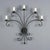 Italian Wall Lamp with Iron Decorations For Sale - Image 9 of 9