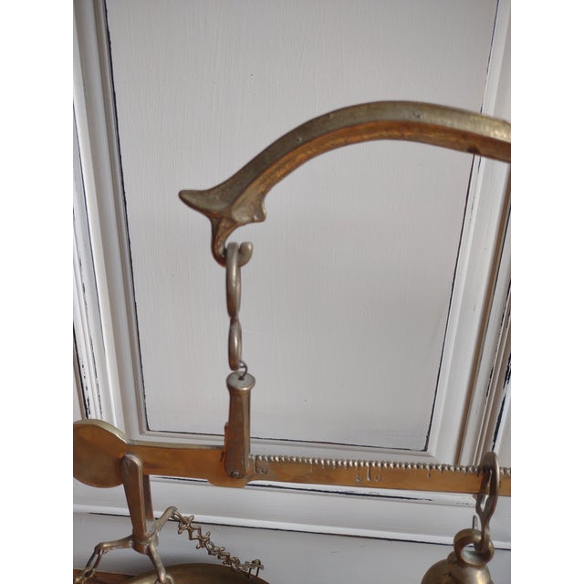 Vintage Italian Brass Scale For Sale In Atlanta - Image 6 of 9