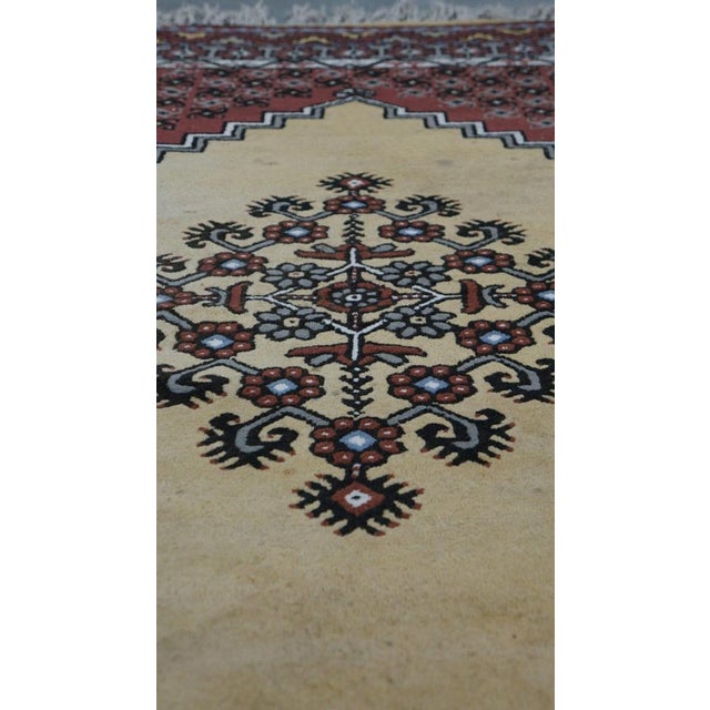 Vintage Wool Rug Mainly Purple and Yellow Shades For Sale - Image 3 of 9