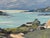 Small Oil of Cottages beside a Lake in Mountains on the Antrim Coast in Ireland 1985 Circa For Sale - Image 11 of 18