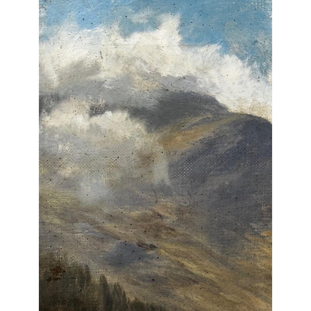 Victorian Borrowdale Lake District View Glaramara Fell Oil Painting by Stephen Enoch Hogley, C. 1880 For Sale - Image 15 of 18