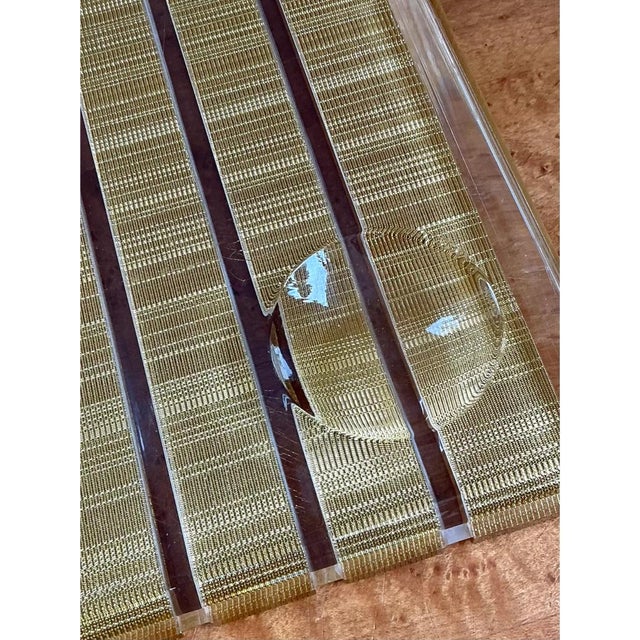 Vintage Lucite Decorative Serving Tray For Sale - Image 10 of 12