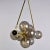 Mid-Century Modern Lungo Vecchio Chandelier With Striped Globes For Sale - Image 3 of 12