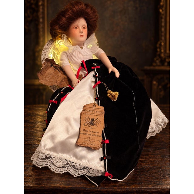 Gothic Franklin Heirloom Doll Display For Sale - Image 3 of 3