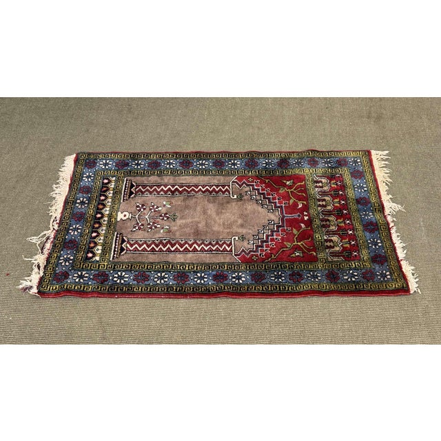 Black Handmade Iranian Wool Rug For Sale - Image 8 of 10