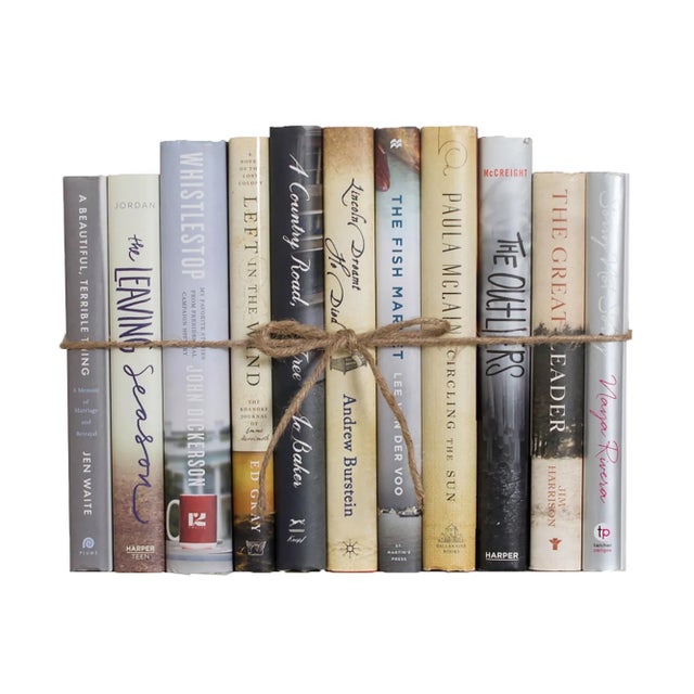 Contemporary Decorative Books - Foggy Days Dust Jacket Book Bundle - 1 Foot of Grey Books For Sale - Image 3 of 3