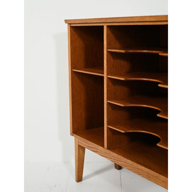 Brown Oak Magazine Rack from Åvidabergs, 1950s For Sale - Image 8 of 11
