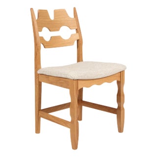 Razorblade Dining Chair in Oak by Henning Kjærnulf, Denmark, 2023 For Sale