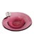 A stunning Italian art glass dish. Shaped like a heart and in a rich, deep pink. It features a beautifully crafted clear...