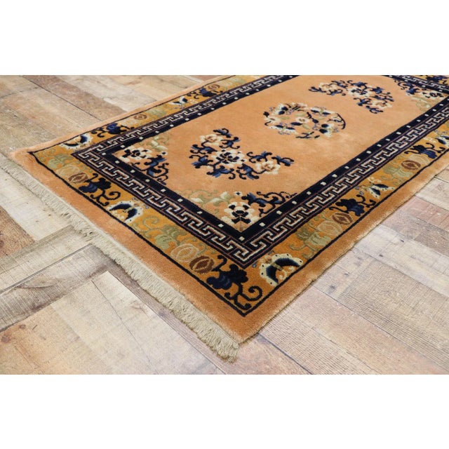 Antique Chinese Peking Rug - 03'00 X 05'01 For Sale In Dallas - Image 6 of 9