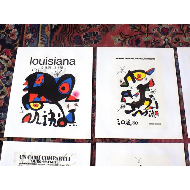 This set of six (6) color lithographs (offset) by Joan Miro (Spain, France 1893-1983) was pulled from a vintage 20th...