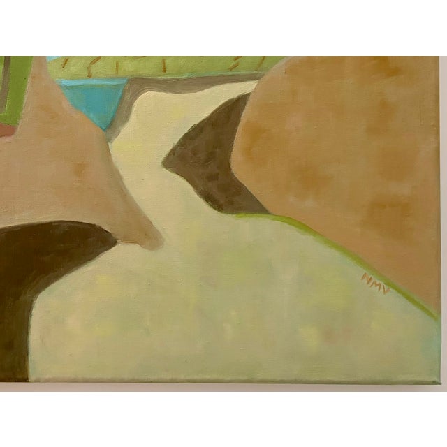 “Seaside Path” Oil on Linen by Nancy M. Vignola For Sale - Image 4 of 7