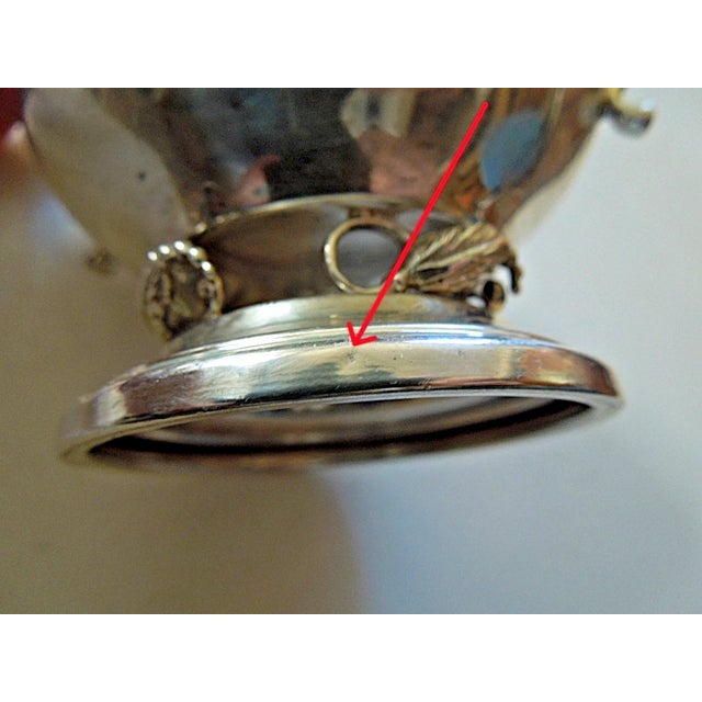 Silver Mid 20th Century Sterling Silver Revere Silversmiths Danish/Jensen Blossom Creamer Sugar Bowl Set For Sale - Image 8 of 8