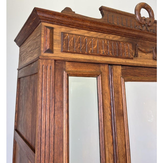 French Wardrobe in Oak For Sale - Image 6 of 18