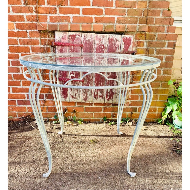 1920s Vintage Wrought Iron Salterini Table For Sale - Image 5 of 11