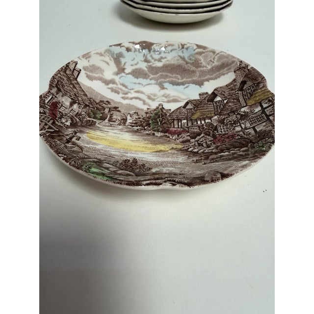 Early 21st Century Johnson Bros Olde English Countryside 5 1/2" Saucer - Set of 6 For Sale - Image 5 of 6