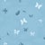 Flying Butterflies Wallpaper by Paule Marrot in Tonal Blue For Sale